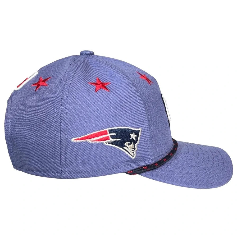 New Era New England Patriots Hat Youth Purple 9FORTY Snapback Star Rope NFL